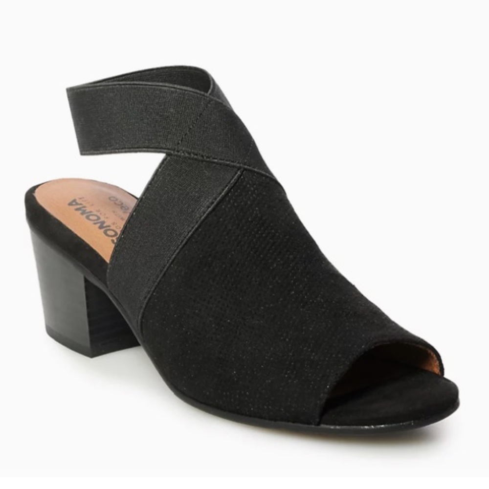 Sonoma Black Stonefish Strappy Sandal Bootie